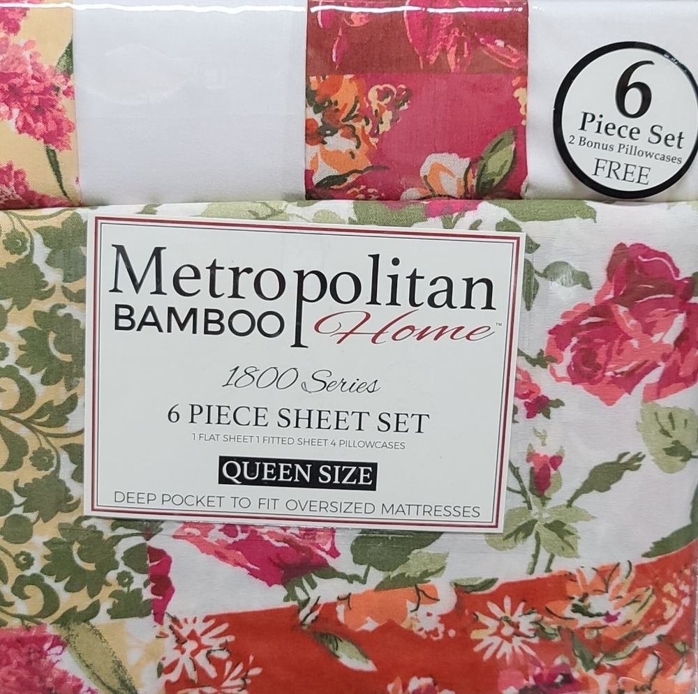 Metropolitan Bamboo Home 6 Piece Sheet Set